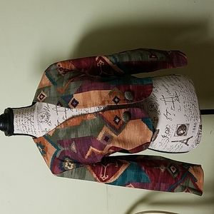 Cute Southwestern jacket by Wraps